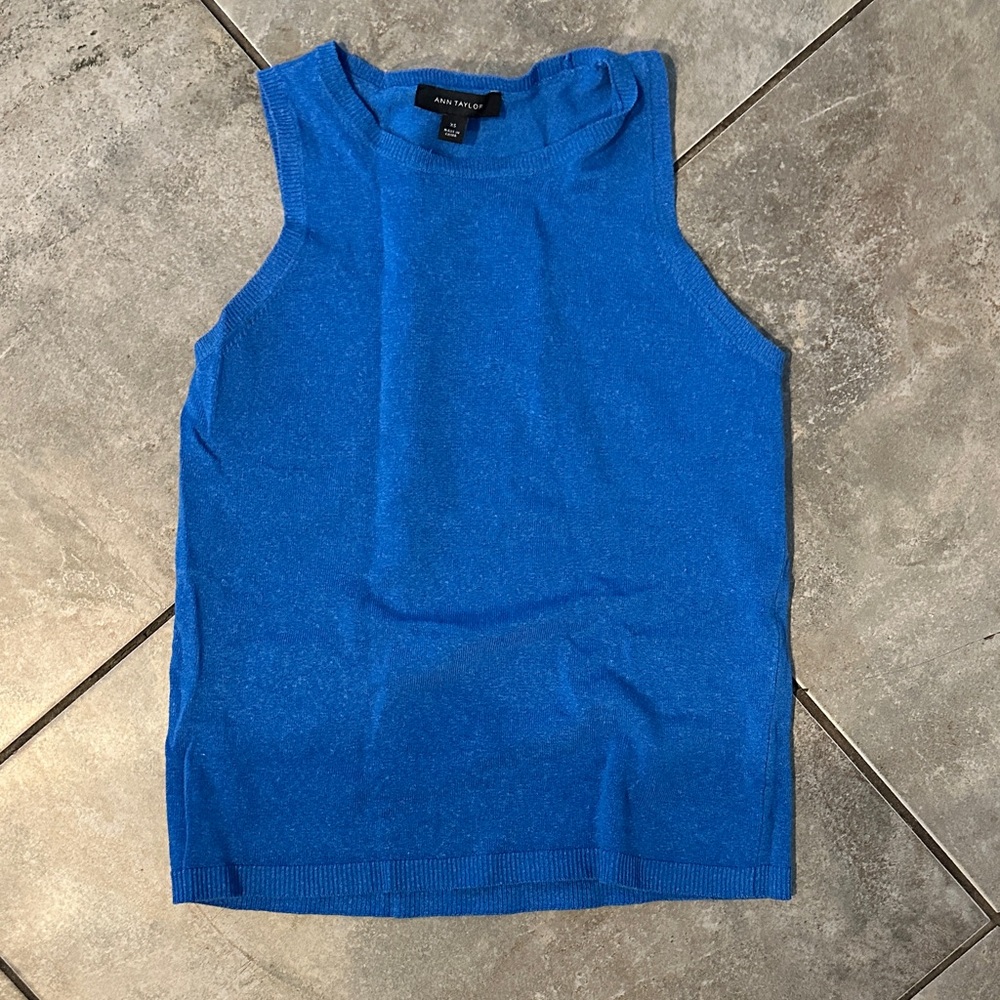 Ann Taylor Blue Tank Top